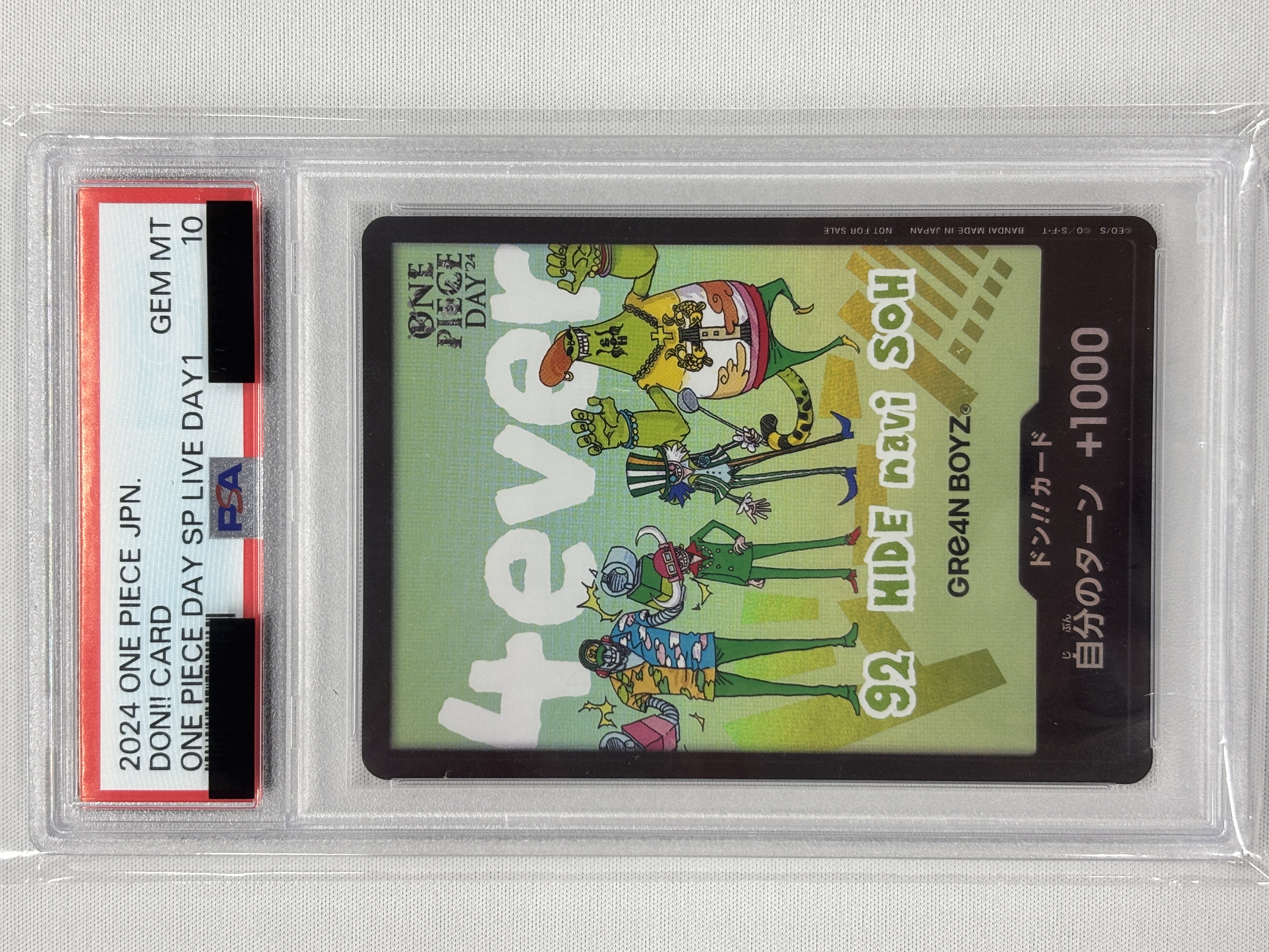 【PSA10】ドン！！GRe4N BOYZ[ONE PIECE DAY’24ロゴ]