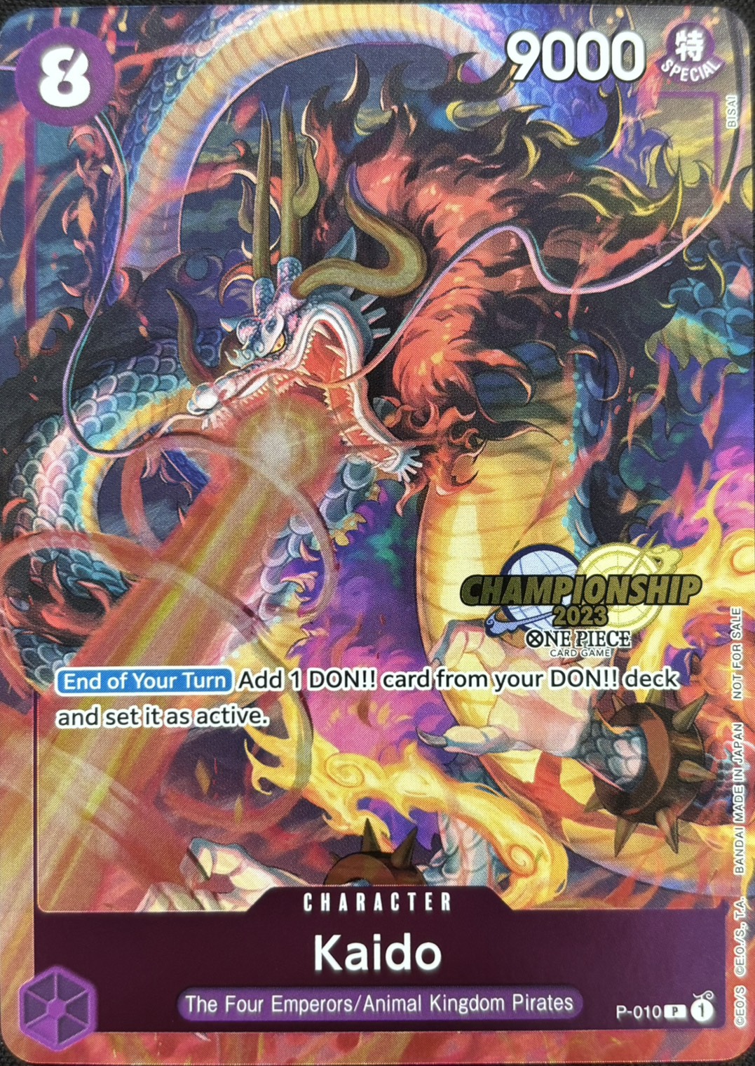 【状態B】Kaido(英語版)(CHAMPIONSHIP2023)【P】【P-010】